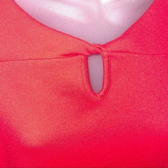 ‎Talbots Red Keyhole Sheath Dress - Petite - Picture 3 of 5